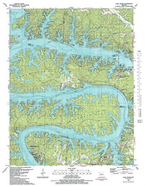 Lake Ozark Topographic Map Mo Usgs Topo Quad 38092b6