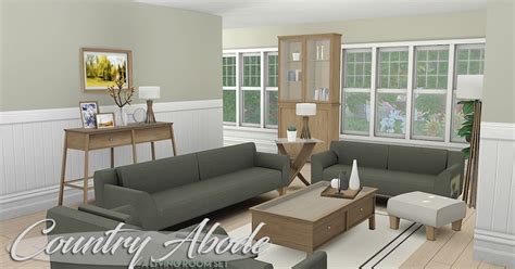 Sims 4 Ccs The Best Country Abode A Livingroom Set By