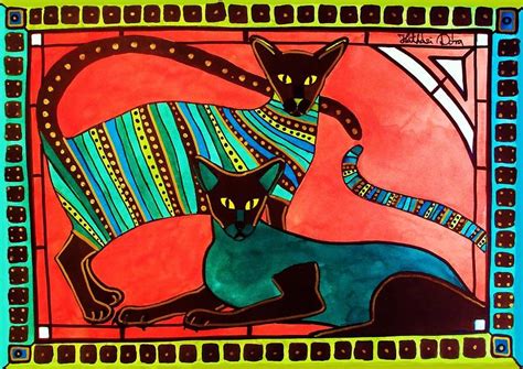 Legend Of The Siamese Cat Art By Dora Hathazi Mendes By Dora Hathazi