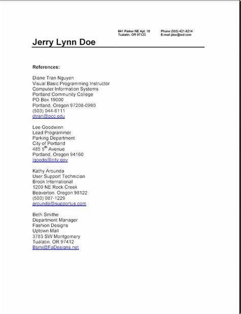 Before you write a resume. 25 References On Resume Template in 2020 | Reference page for resume, Resume references, Job resume