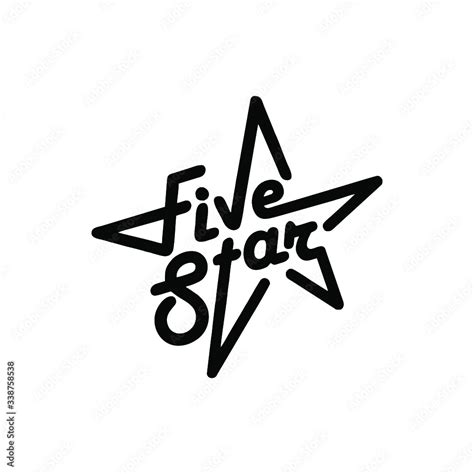 Five Star Logo Design Inspiration Design Element For Logo Poster