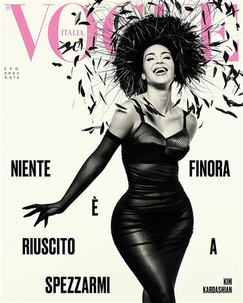 kim kardashian is the cover star of vogue italia july 2023 issue celebk