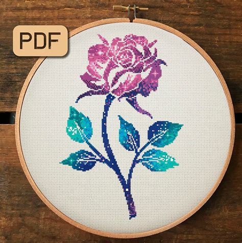 There are 301 floss & thread in this collection. Rose Cross Stitch Pattern Flower Cross Stitch Pdf Galaxy ...