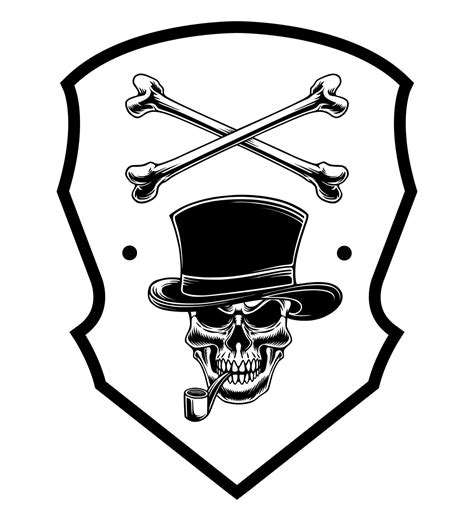 Skull Badge Logo Icon Design Art 9901908 Vector Art At Vecteezy