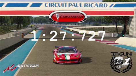 Assetto Corsa BlancPain Series GT Paul Ricard Fastest Lap YouTube