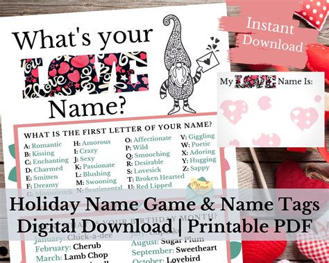 You Will Love This Name Game For Your Valentines Day Party Which Is