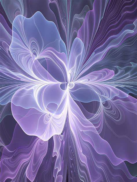 Purple Abstraction Digital Art By Gabiw Art Fine Art America