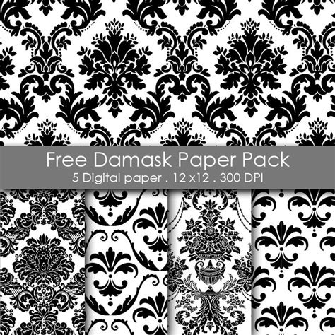 Libre Para Imprimir Damasco Paquete De Papel Photo Scrapbook Scrapbook