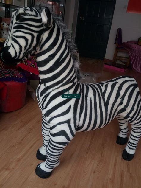 Dorimytrader 28 72cm New Giant Plush Soft Simulated Animal Zebra