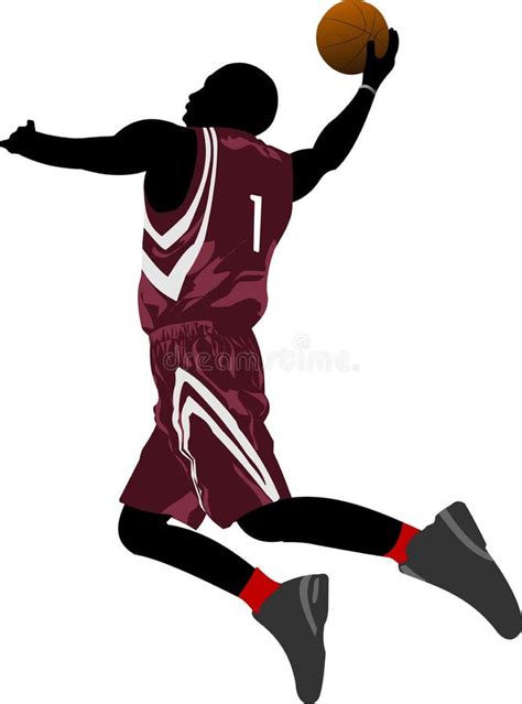 Basketball Players Stock Vector Illustration Of Sportsman 46627501