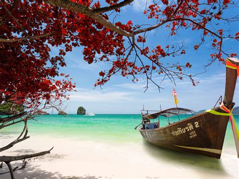 Krabi Beach Thailand Tropical Peninsula Andaman Sea Best