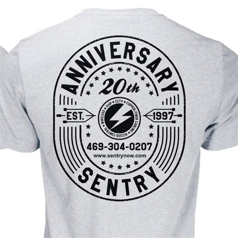 Company 20th Year Anniversary T Shirt Design T Shirt Contest