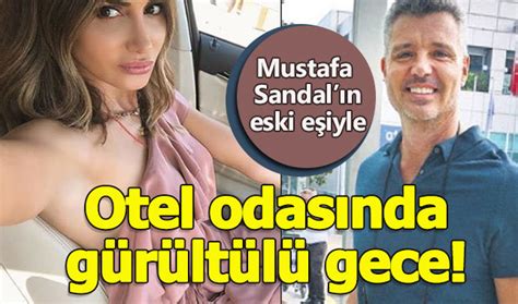 Mustafa Sandal ın eski eşi Emina jahoviç Sadettin Saral la otel