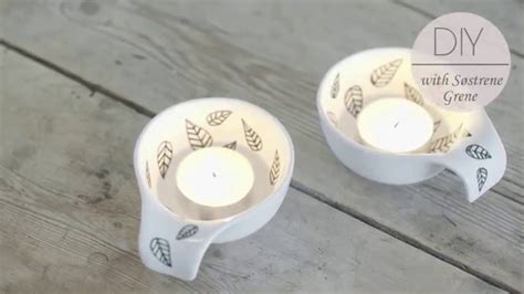 Diy Tealight Holders With Porcelain Paint By Søstrene Grene Tea