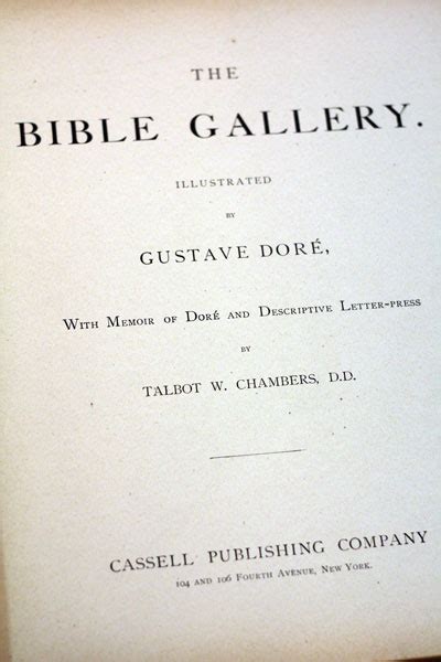 The Doré Bible Gallery 1890 Gohd Books