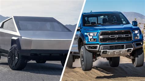 Tesla Cybertruck Vs Ford F 150 Raptor How They Stack Up