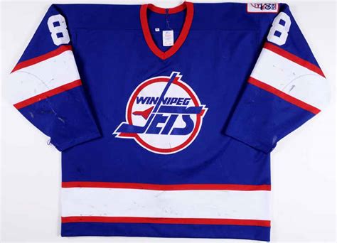 Check out our winnipeg jets jersey selection for the very best in unique or custom, handmade pieces from our sports & fitness shops. 1994-95 Teemu Selanne Winnipeg Jets Game Worn Jersey ...