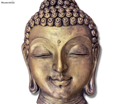 Buy Buddha Face 3d Wall Art Relief Mural In Golden Online In India