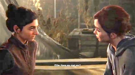 The Last Of Us 2 Ellie And Dina Make Out Scene Ellie And Dina Kissing
