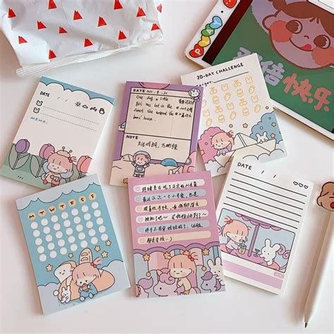 Paper And Party Supplies Journal Scrapbook Paper Cute Memo Sheets T