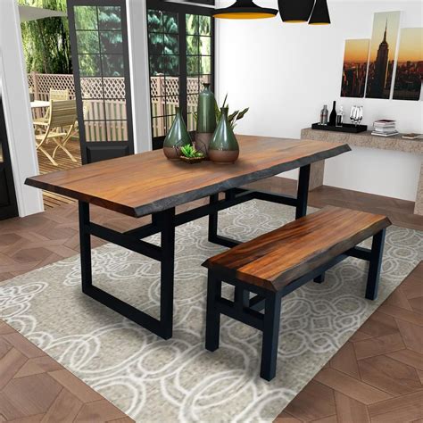 222 Fifth Gable Natural Live Edge Dining Table ...