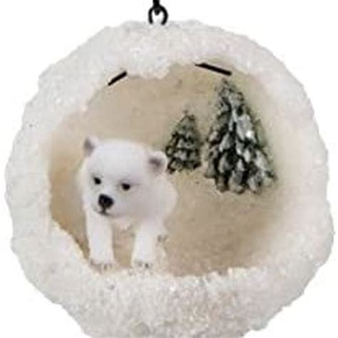 Vivid Hanging Polar Bear Mini Snowball G Coolings Garden Centre