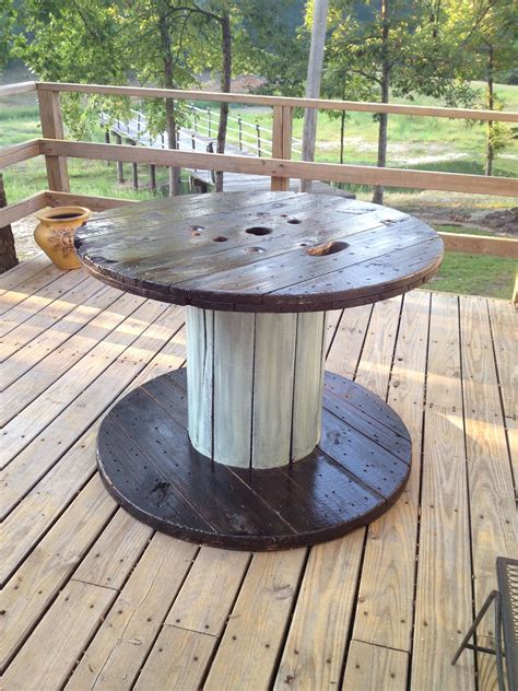 Painted Spool Table Wooden Spool Tables Wooden Cable Spools Cable