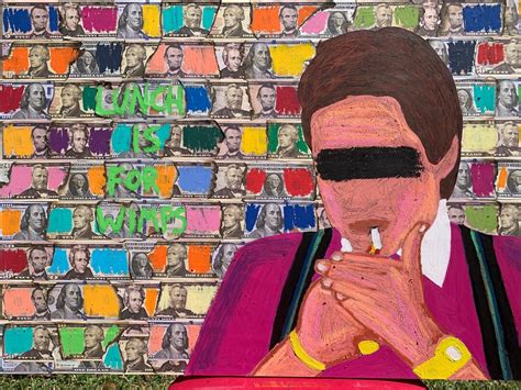 Gordon Gekko Wall Street Collage Print Painting On Canvas Etsy