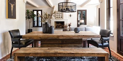 It's all thanks to the table, whose sheesham wood top. Country/Rustic Dining Room with Tahoe Dining set | Living ...