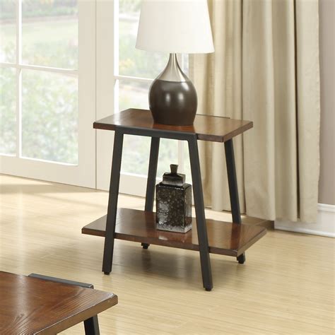 Coaster End Table In Brown Finish 703287