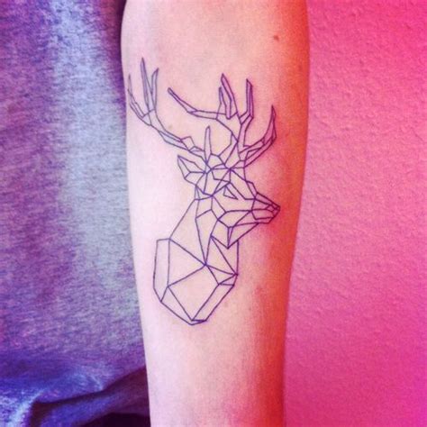 Geometric Deer Minimal Tattoo Best Tattoo Design Ideas