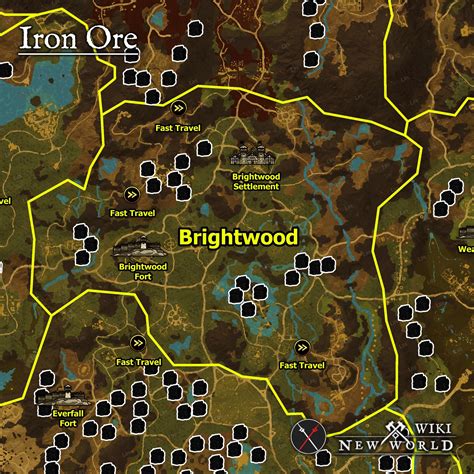 Iron Vein Medium New World Wiki Where To Find With Maps Skill