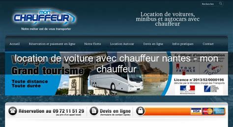 Comparez pour une voiture à la gare de nantes. location de voiture avec chauffeur nantes - mon chauffeur ...