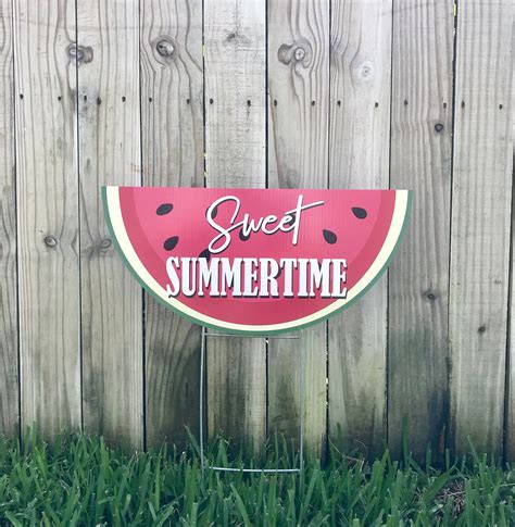 Sweet Summertime Sweet Summertime Sign Watermelon Etsy Outdoor