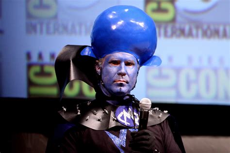 Psbattle This Image Of Will Ferrell Dressed Up As Megamind Photoshopbattles