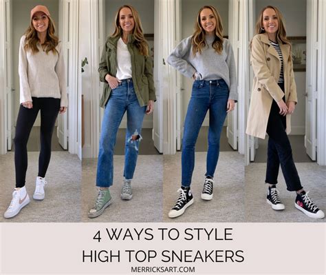 4 Cute Outfits With High Top Sneakers Merricks Art High Top