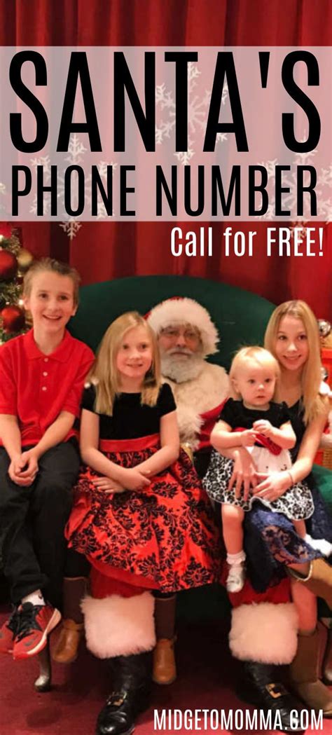 Call Santa For Free Santa Phone Phone Numbers Call Santa Free
