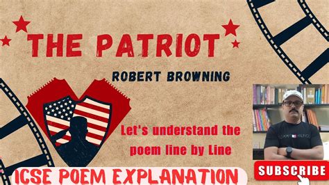 The Patriot By Robert Browning Icse Poem Clear Explanation Full