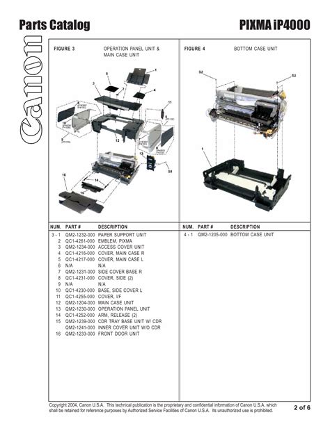 Canon Printer Parts Diagram