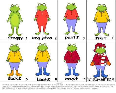Froggy Gets Dressed Printables - Printable Word Searches