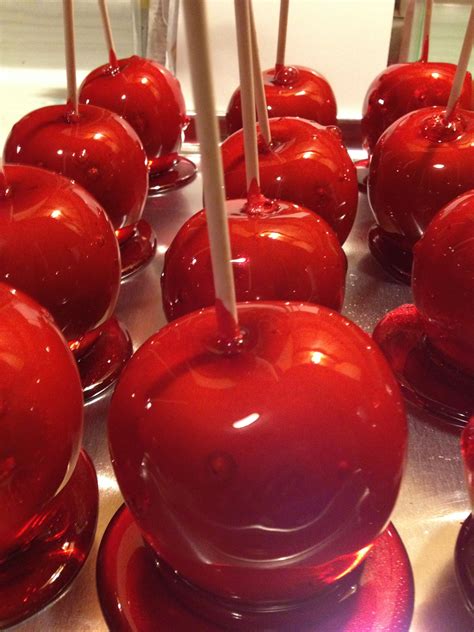 Delicious And Crunchy Traditional Red Candy Apples From Miss Birdsongs