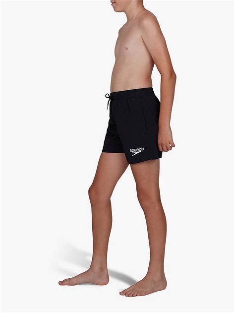 Speedo Boys Essentials 13 Swim Shorts Black At John Lewis And Partners