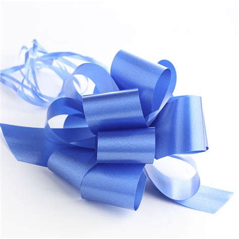Royal Blue Satin Ribbon Pull Bow Ribbon Sale Sales