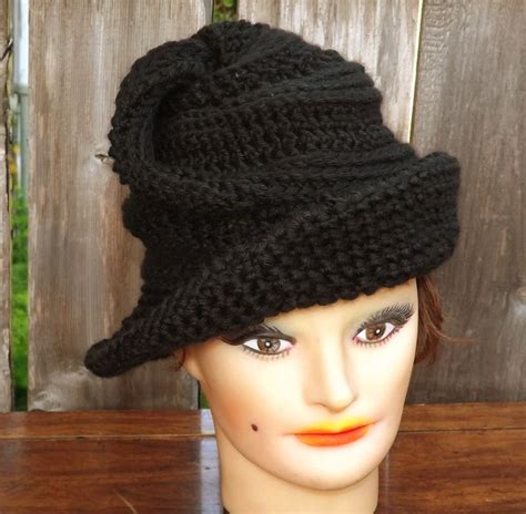 Crochet Pattern Womens Crochet Hat Pattern Womens Hat Steampunk Hat