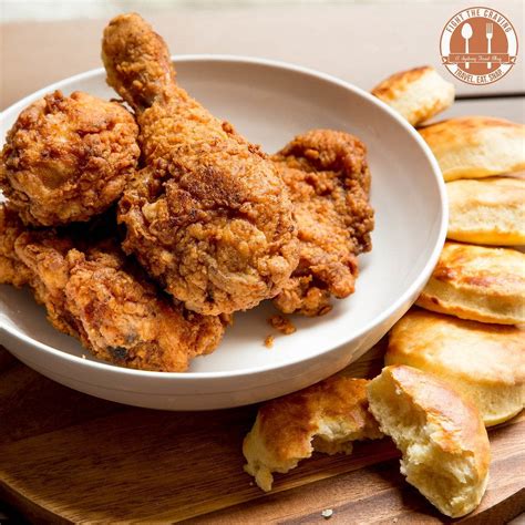 Homemade Fried Chicken And Buttermilk Biscuits Its Far Too Hard To Find These In A Restaurant