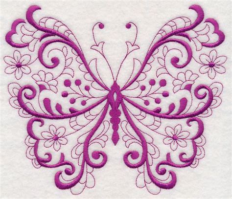 Fanciful Filigree Butterfly Design M11979