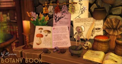 Martine Simblr Botany Book • Sims 4 Downloads