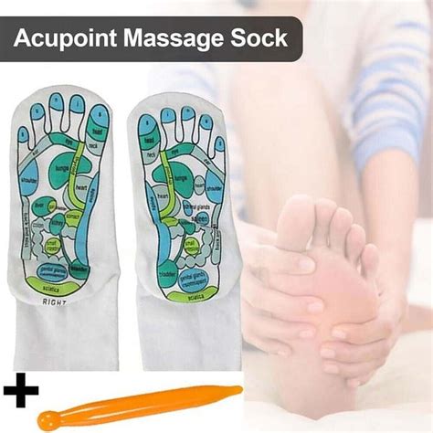 Dicasser Acupressure Reflexology Socks For Women And Men Foot Massage Socks Five Toe Separate