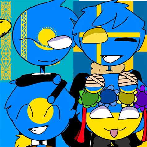 Blue And Yellow Squad Countryhumans