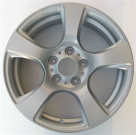 Metallic Silver Powder Coated Rims